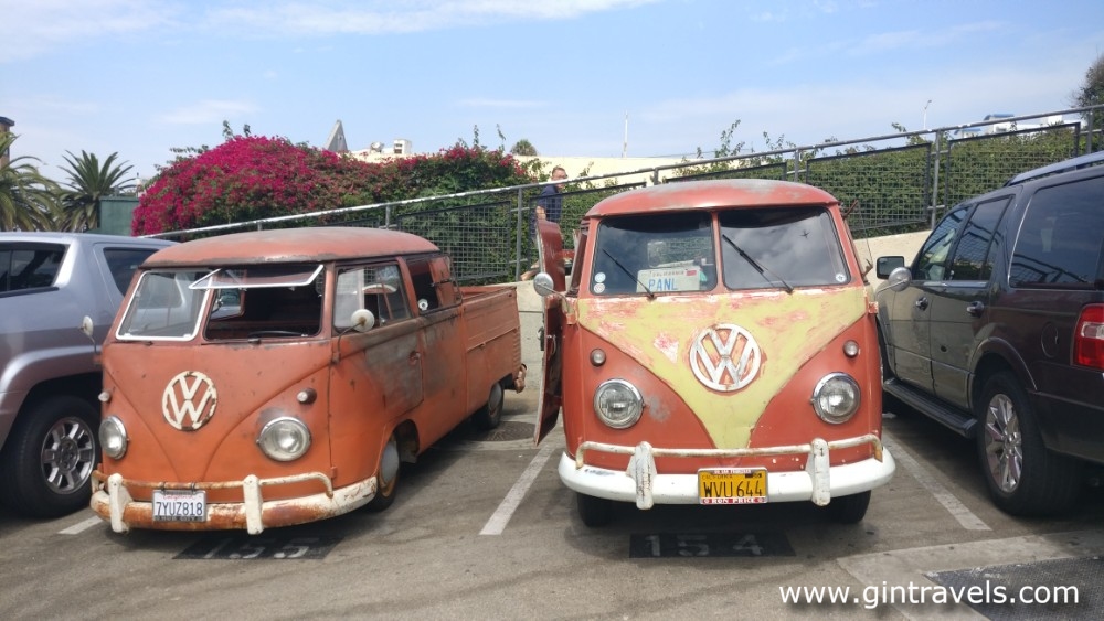 Hippie vans near Santa Monica pier
