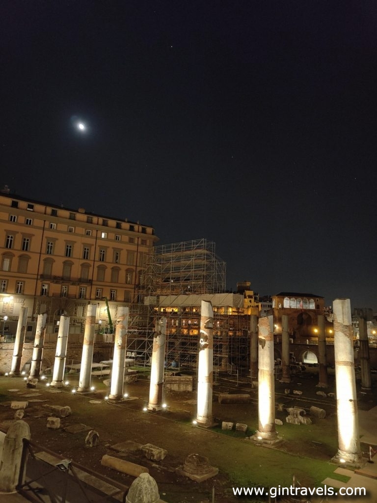 Former Basilica Ulpia columns in Trajan Forum