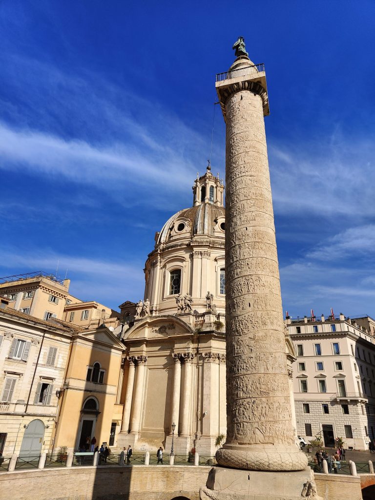 Trajan’s Column at daytime