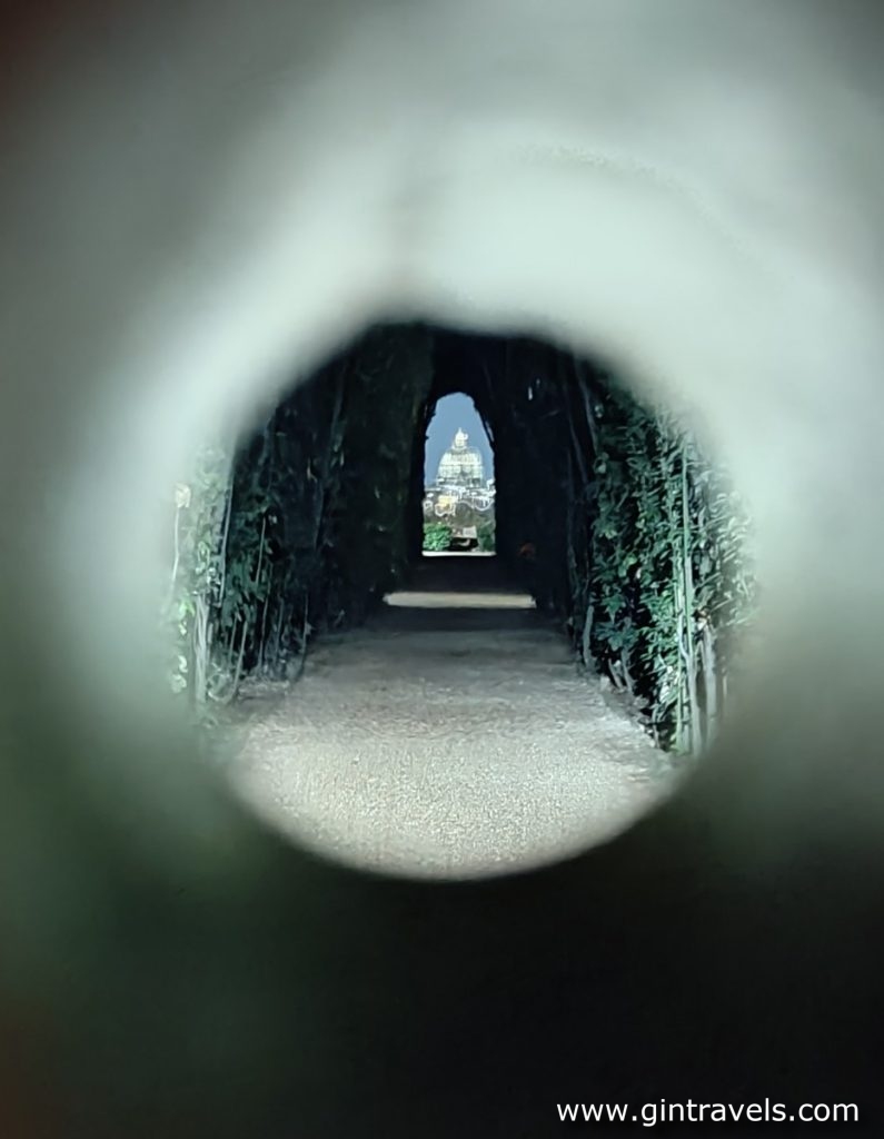 View of St. Peter's Basilica through the keyhole
