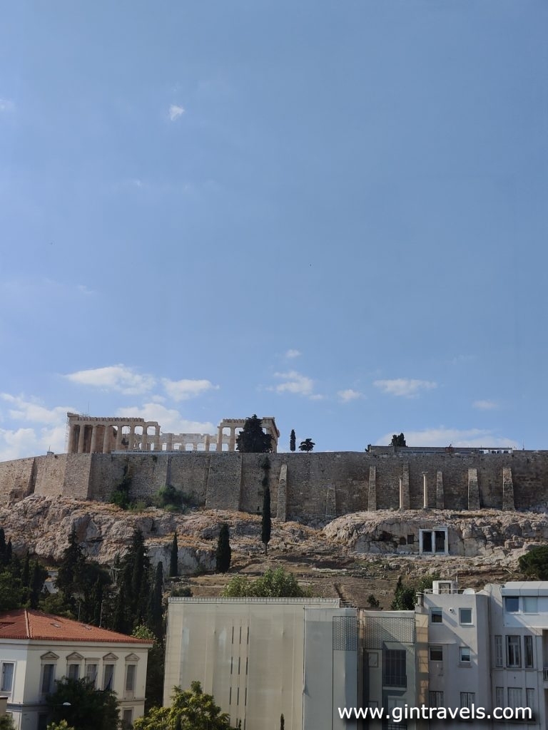 View of Acropolis from Acropolis Museum