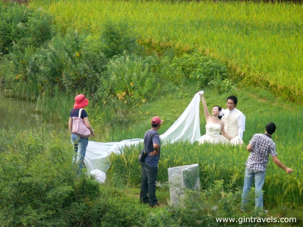 Dragon Bridge is a popular spot for wedding photos